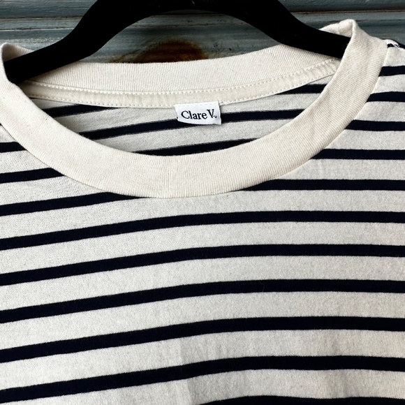 Clare V Striped Le Puff Dress Size M - Picture 6 of 11